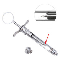 1Pc Dental Gun strzykawka ze stali nierdzewnej ilościowa prasa typ strzykawka chirurgia stomatologiczna Instrument 1.8ml Dental Surgery narzędzie Oral 6